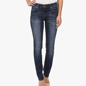 Kut From the Kloth Mid Rise Dark Wash Skinny Jeans 4 27W 29L